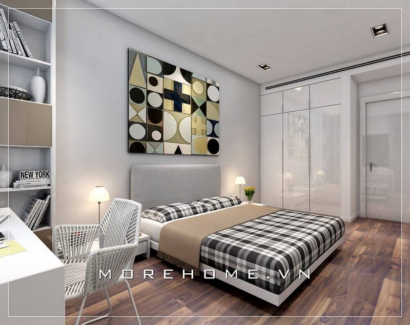 Mẫu giường ngủ gỗ công nghiệp được thiết kế với phong cách hiện đại, đơn giản, các chi tiết lược giản tập trung vào công năng sử dụng cho chủ nhân căn phòng